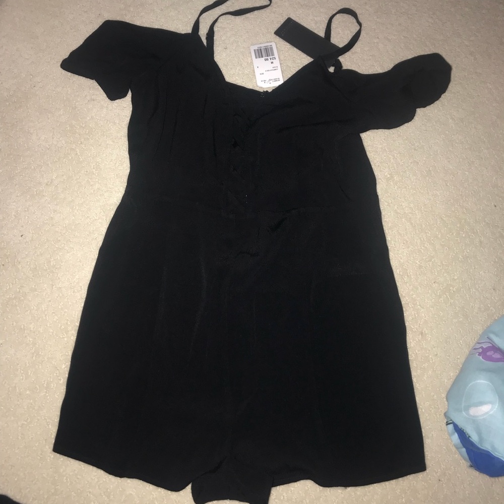 black forever 21 romper
